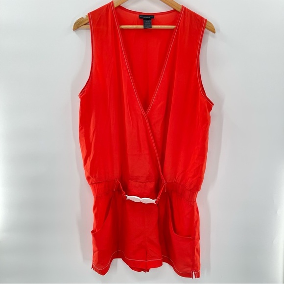 Marc by Marc Jacobs Silk Beach Romper Swim Cover Size Large - Picture 6 of 12